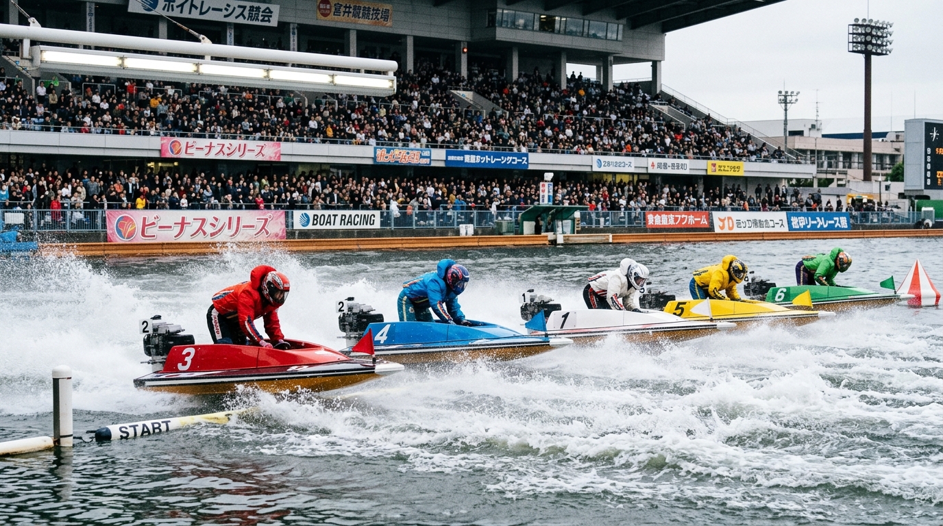 スリットラインを一斉に全速で通過するヴィーナスシリーズのスタートダッシュ